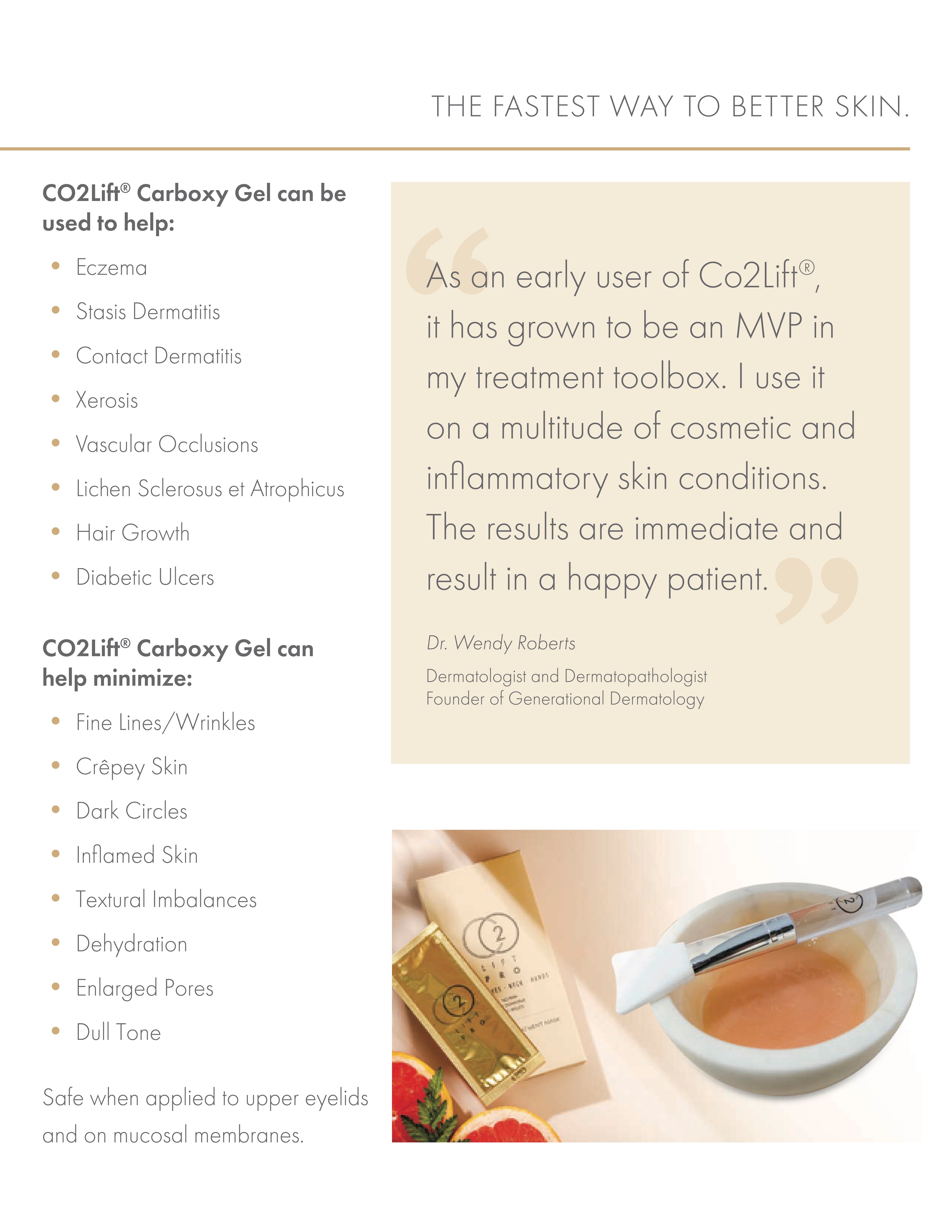 Co2 lift carboxy mask (3 Treatments pack)