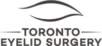 Logo for Toronto Eyelid Surgery with a stylized eye design.